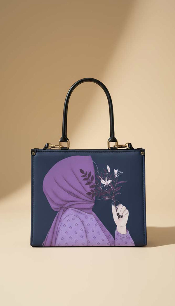 Haya Navy Blue Tote