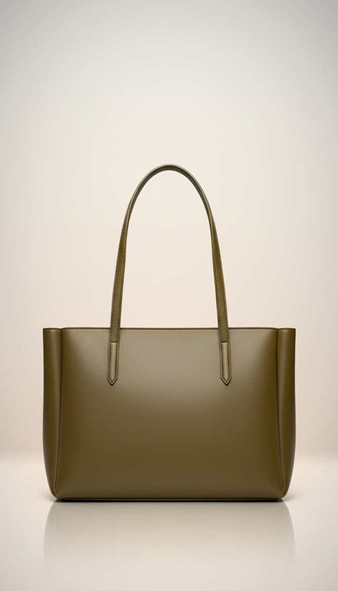Liora Olive Green Tote Bag