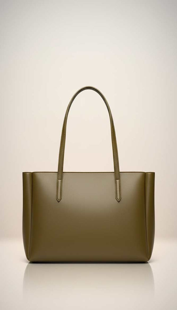 Liora Olive Green Tote Bag