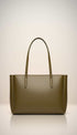 Liora Olive Green Tote Bag