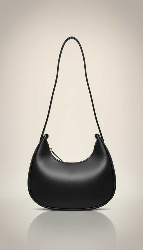 Crescent Black Bag